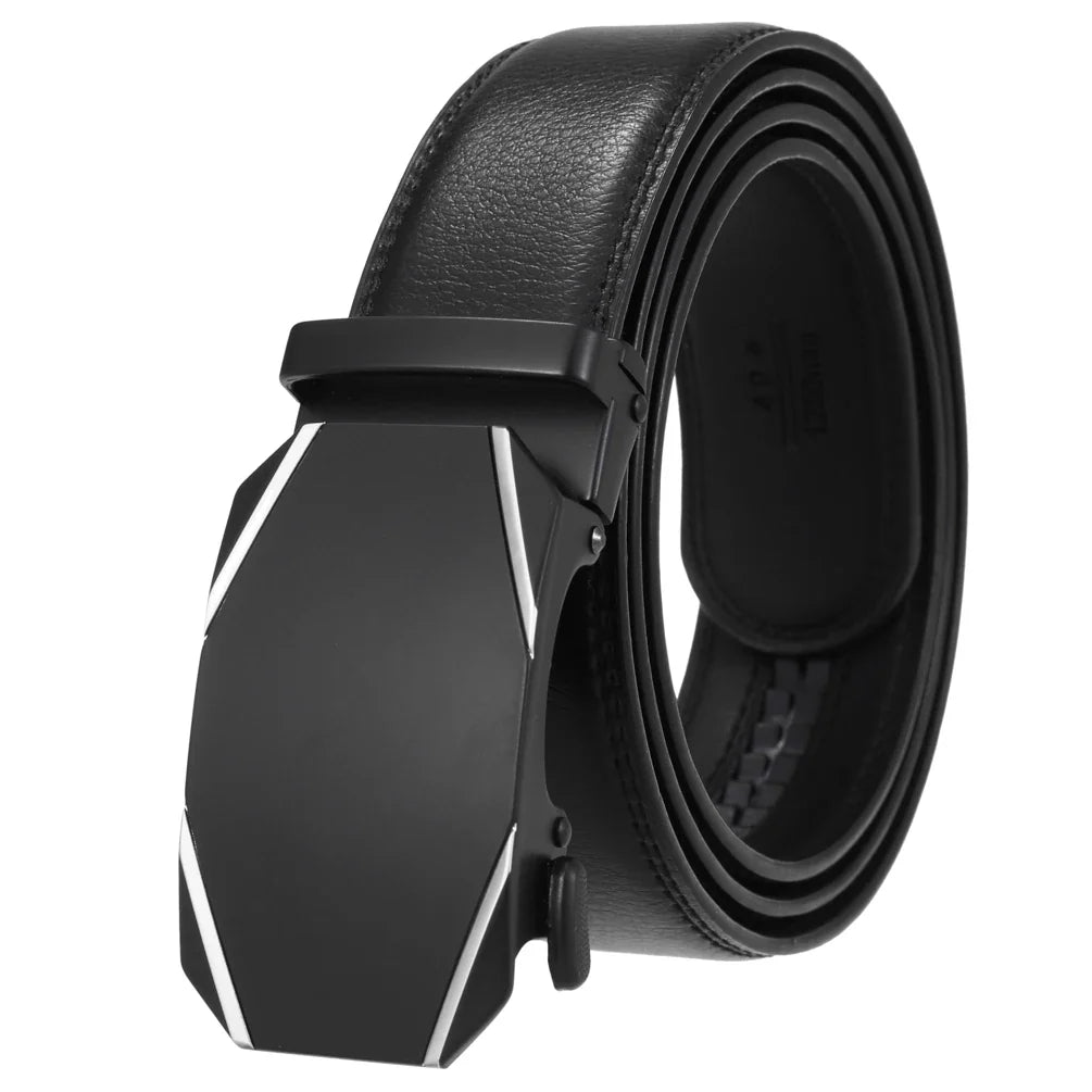 KTX-584723 Genuine Cow Leather Men's Designer Belt - Sophisticated and Durable Accessory