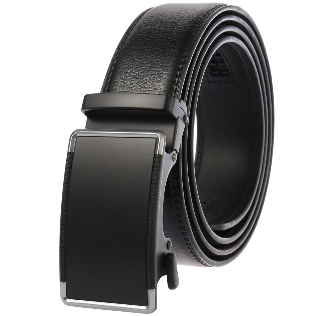KTX-584723 Genuine Cow Leather Men's Designer Belt - Sophisticated and Durable Accessory