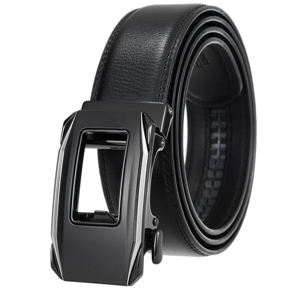 KTX-584723 Genuine Cow Leather Men's Designer Belt - Sophisticated and Durable Accessory