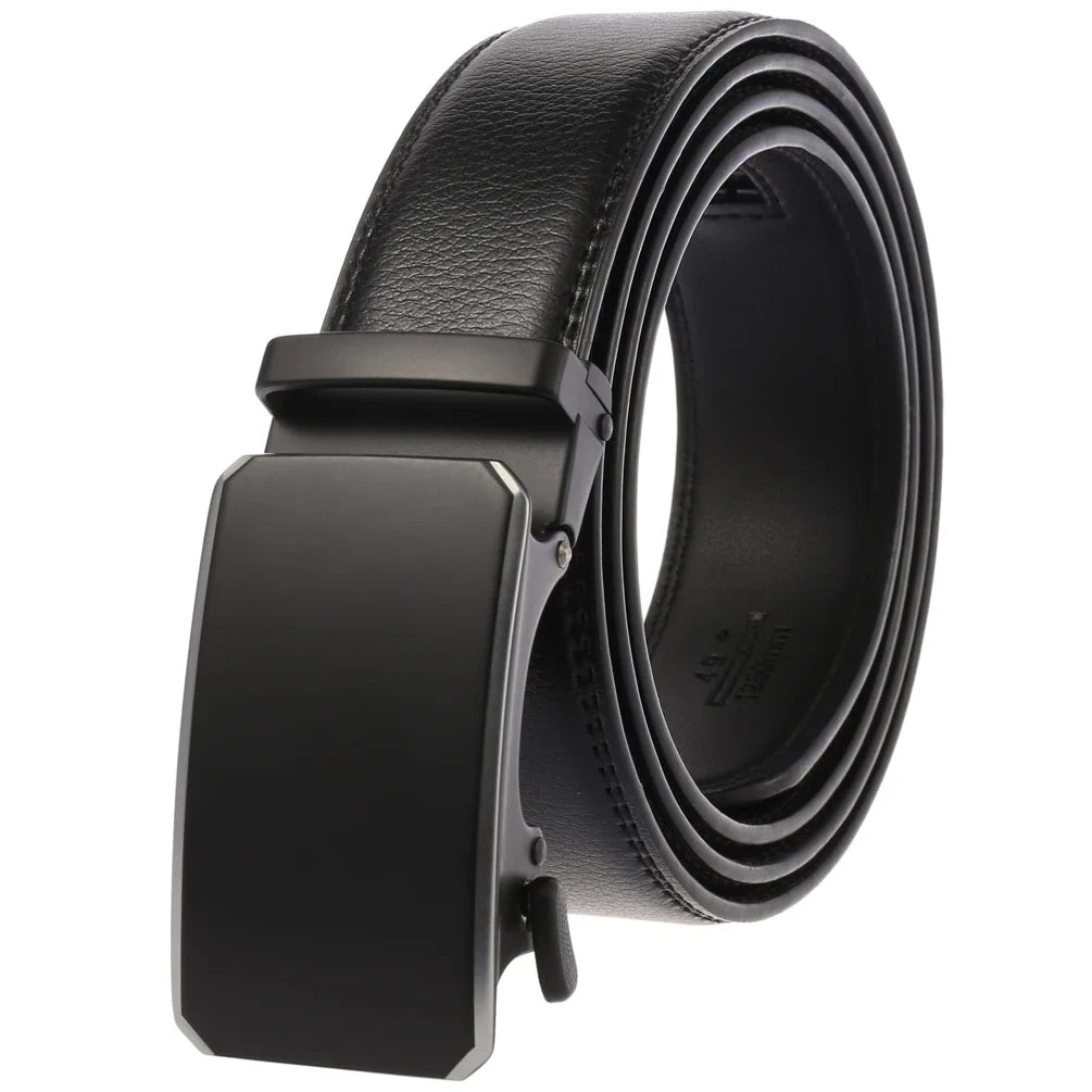 KTX-584723 Genuine Cow Leather Men's Designer Belt - Sophisticated and Durable Accessory