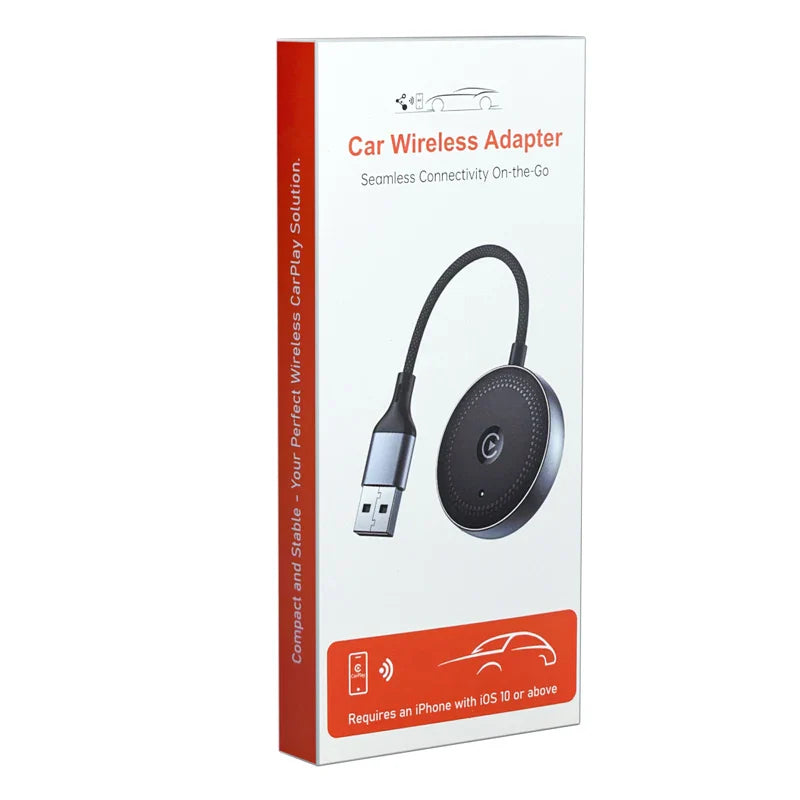 KTX-411027 Wireless CarPlay and Android Auto USB Adapter - 2 in 1 Portable Universal Connector for seamless integration