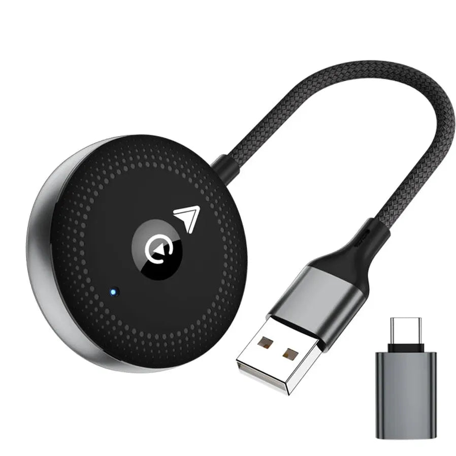 KTX-411027 Wireless CarPlay and Android Auto USB Adapter - 2 in 1 Portable Universal Connector for seamless integration