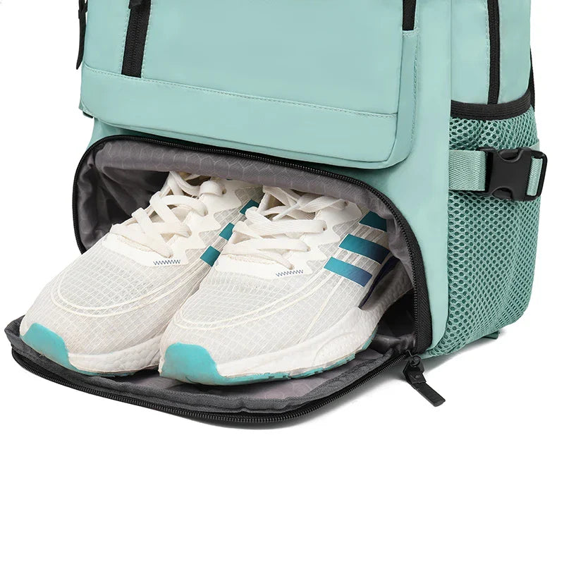 KTX-575187 Waterproof 17-Inch Laptop Backpack with Shoe Compartment for Men, Travel-Friendly Design