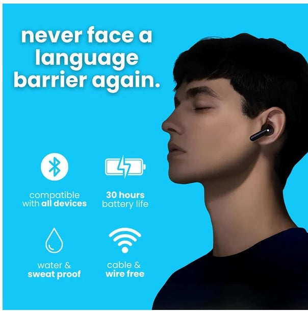 KTX-149459 Translator Earbuds with Dual Microphones for Real-Time AI Translation in 144 Languages