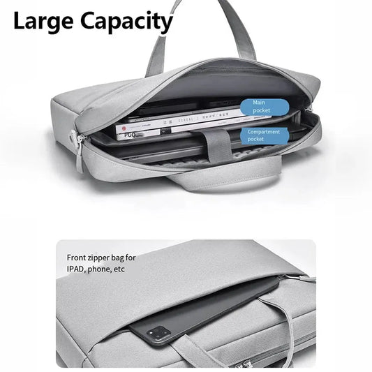 KTX-449555 Customizable Waterproof Sling Shoulder Briefcase for Men - Stylish Laptop Sleeve and Notebook Cover