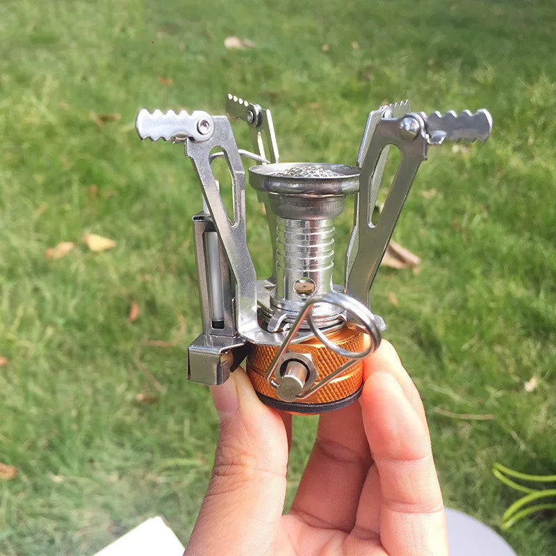 KTX-828563 Compact Portable Mini Gas Stove for Camping and Picnics - Lightweight and Easy to Carry
