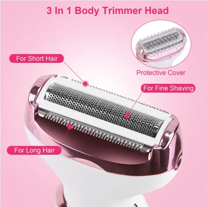 KTX-450067 4-in-1 Women's Electric Razor for Hair Removal and Grooming