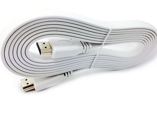 KTX-600659 Flat HDMI Cable 1.4 Version, 1.5 Meters - Ideal for TVs, Monitors, and Projectors, Available in Multiple Colors