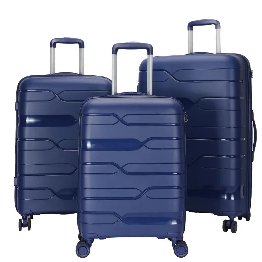 KTX-620627 Versatile Multi-Colour 20, 24, and 28 Inch Travel Luggage Set with Durable PP Shell