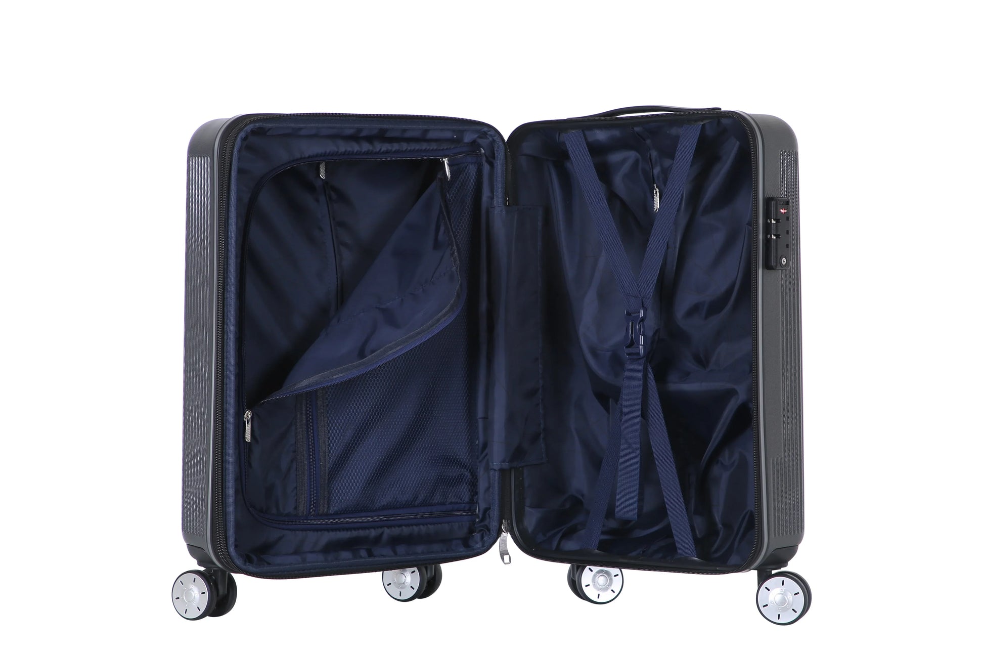 KTX-382035 Hard Shell Luggage Set with 360-Degree Trolley - 20/24/28 Inch Travel Suitcases
