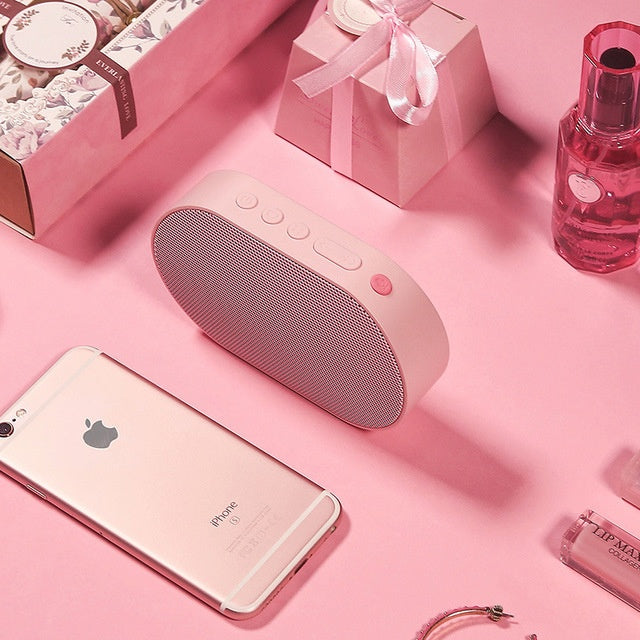 KTX-462483 Bluetooth Wireless Smart Speaker with Built-In Lithium Battery - Available in White, Black, Pink, and Blue