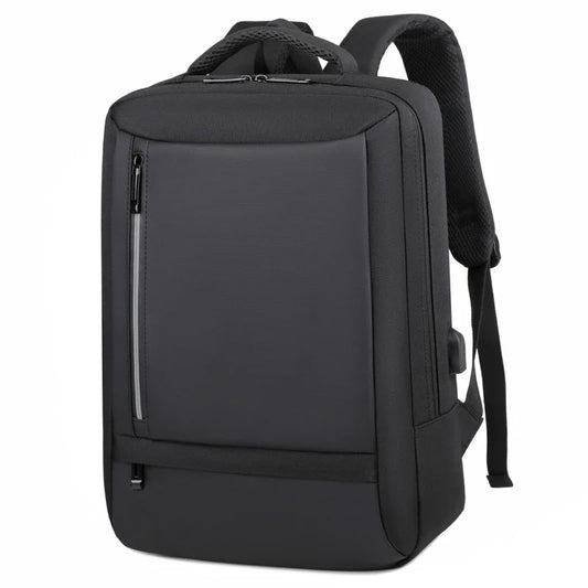 KTX-013523 Waterproof Unisex Outdoor Nylon-Lined Laptop Backpack with USB Charging Port and Soft Close Closure