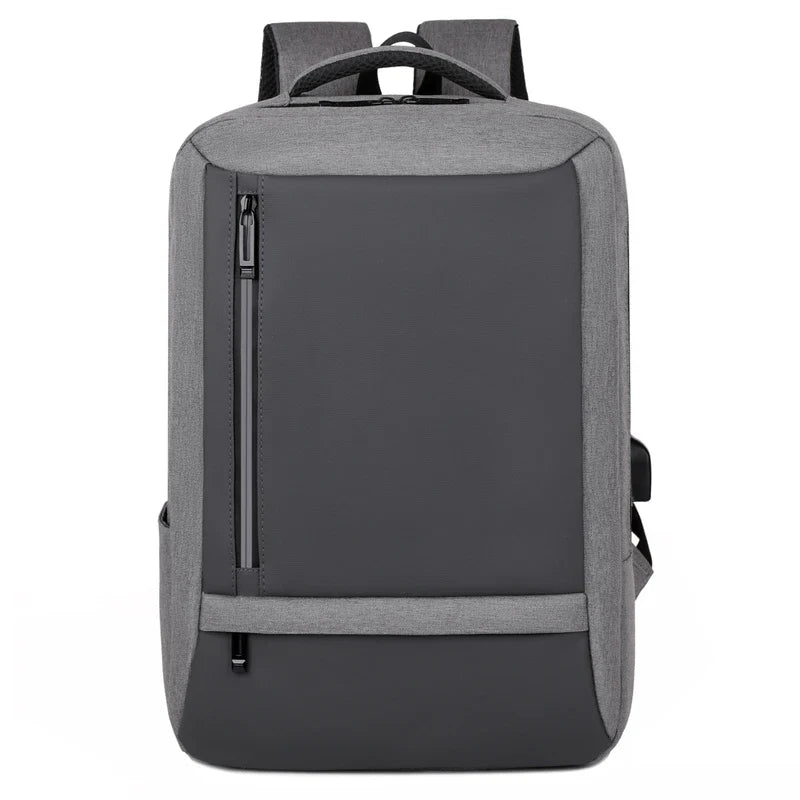 KTX-013523 Waterproof Unisex Outdoor Nylon-Lined Laptop Backpack with USB Charging Port and Soft Close Closure