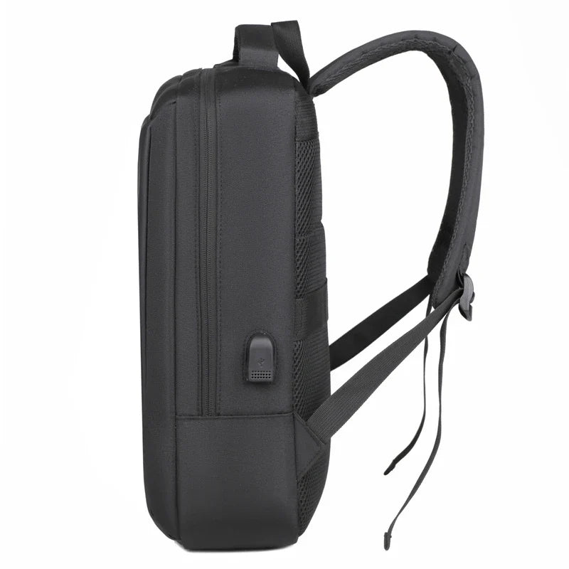 KTX-013523 Waterproof Unisex Outdoor Nylon-Lined Laptop Backpack with USB Charging Port and Soft Close Closure