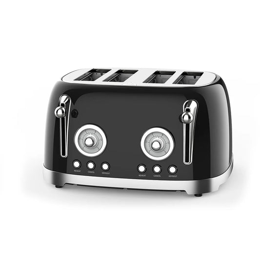 KTX-635795 Automatic 4-Slice Stainless Steel Electric Toaster with Grill Function