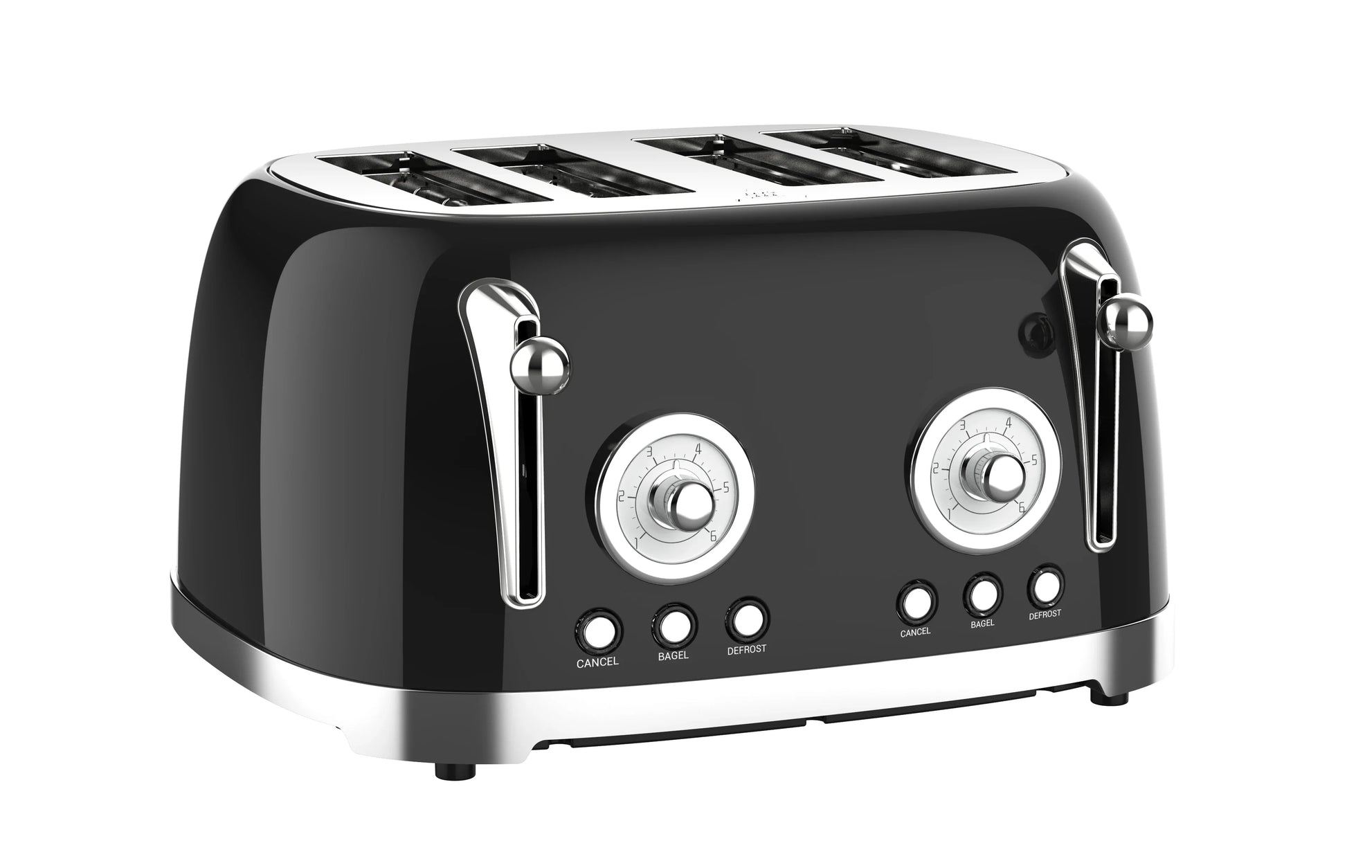KTX-635795 Automatic 4-Slice Stainless Steel Electric Toaster with Grill Function