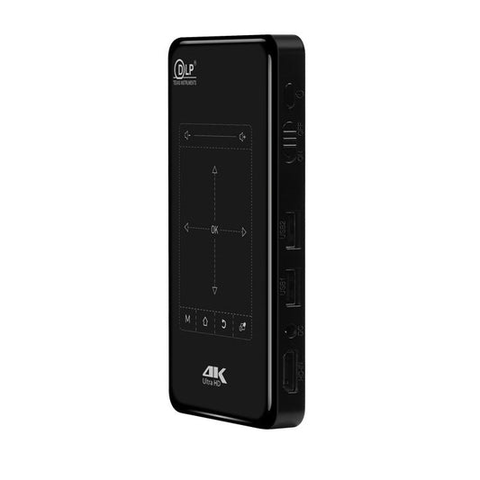 KTX-028947 4K HD DLP Projector with Bluetooth, Dual-Band WiFi, and Android System - Portable with Tripod and Remote Control