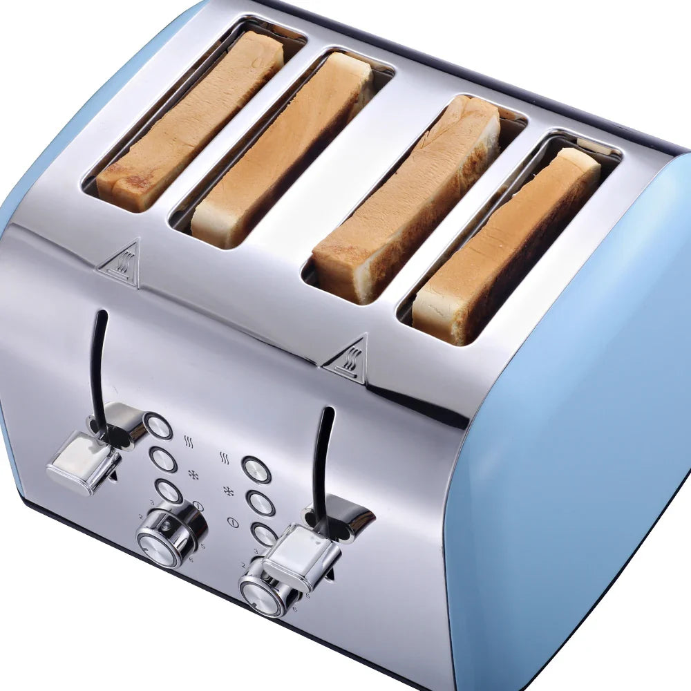 KTX-044819 Stainless Steel Electric Toaster for 4 Slices - Versatile Bread Toasting Solution