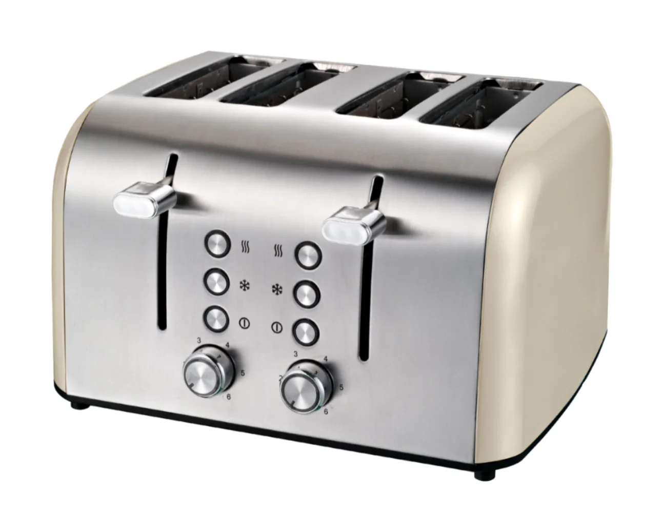 KTX-044819 Stainless Steel Electric Toaster for 4 Slices - Versatile Bread Toasting Solution
