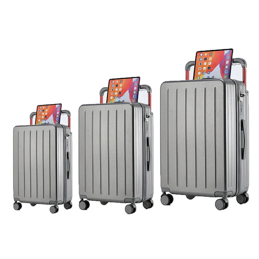 KTX-291795 Designer Hard Shell Trolley Luggage Set - 3 Pieces Stylish Travel Suitcase
