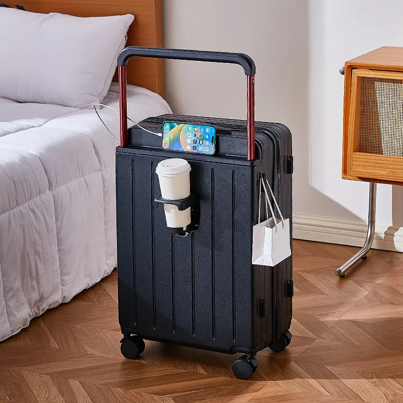KTX-291795 Designer Hard Shell Trolley Luggage Set - 3 Pieces Stylish Travel Suitcase