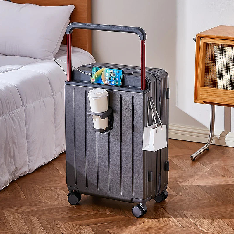 KTX-291795 Designer Hard Shell Trolley Luggage Set - 3 Pieces Stylish Travel Suitcase