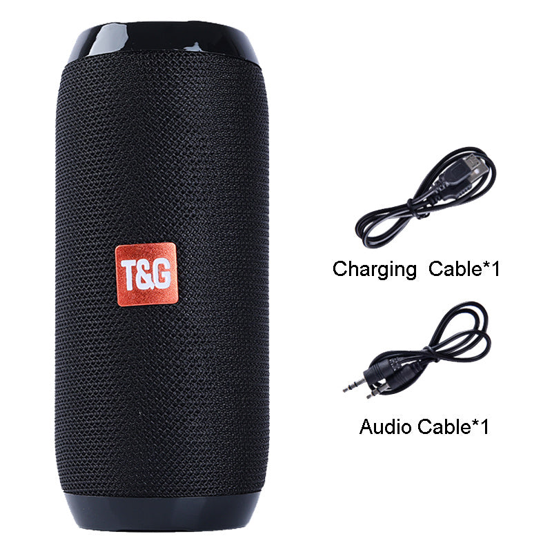 KTX-560787 Multifunctional IPX5 Portable Bluetooth Speaker with FM Radio, 360° Stereo Sound, and Long Battery Life