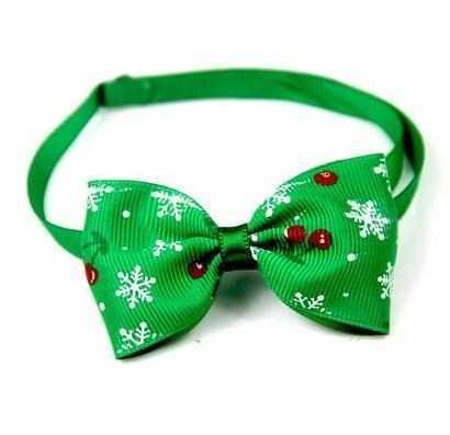 JMT-448458 Stylish Pet Neck Accessories for Cats and Dogs - Snowman, Snowflake, Green and Red Designs