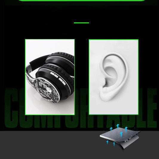 KTX-852243 Wireless Bluetooth Headset with Heavy Bass for Music and Sports, 10 Hour Battery Life, 40mm Speakers