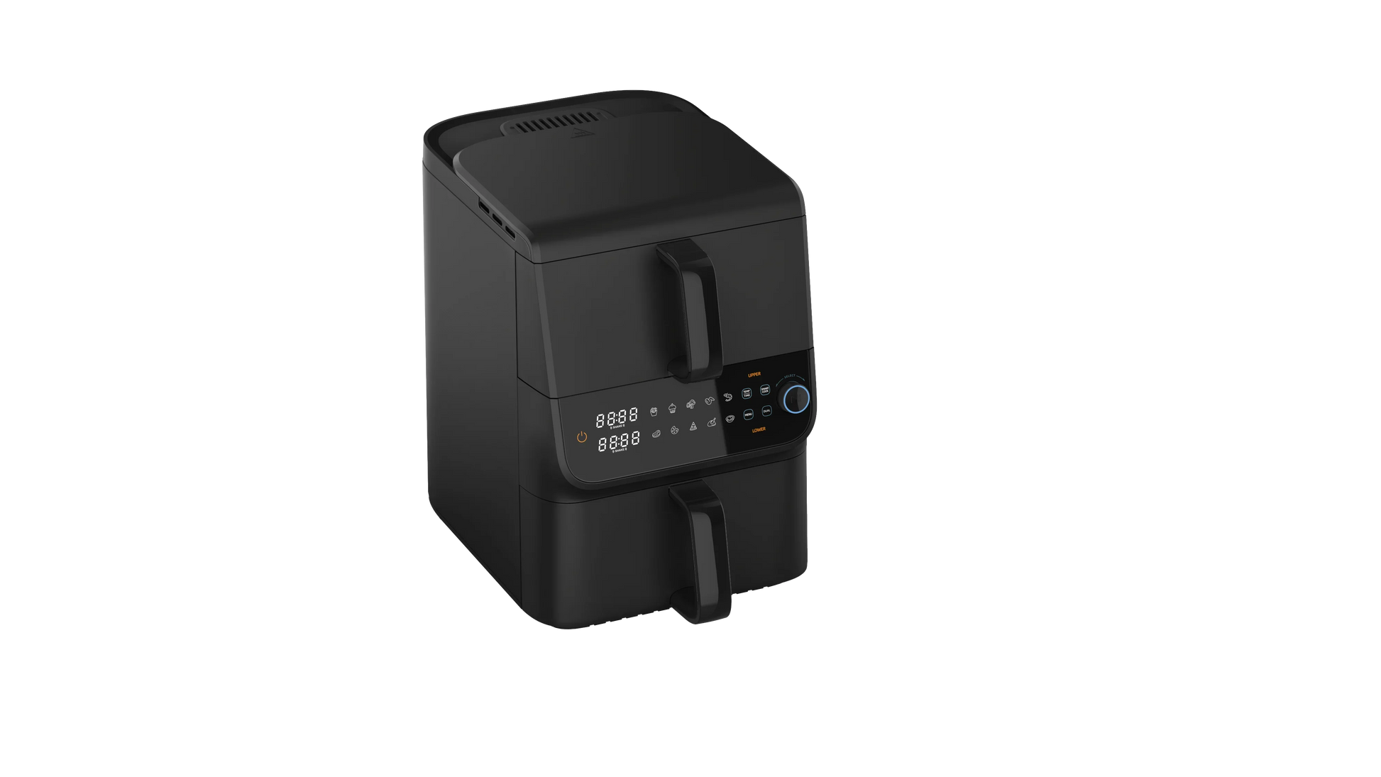 KTX-024083 Multi-Functional Digital Air Fryer with Dual-Core Technology - Oil-Free Cooking, High-Capacity, Silver Finish