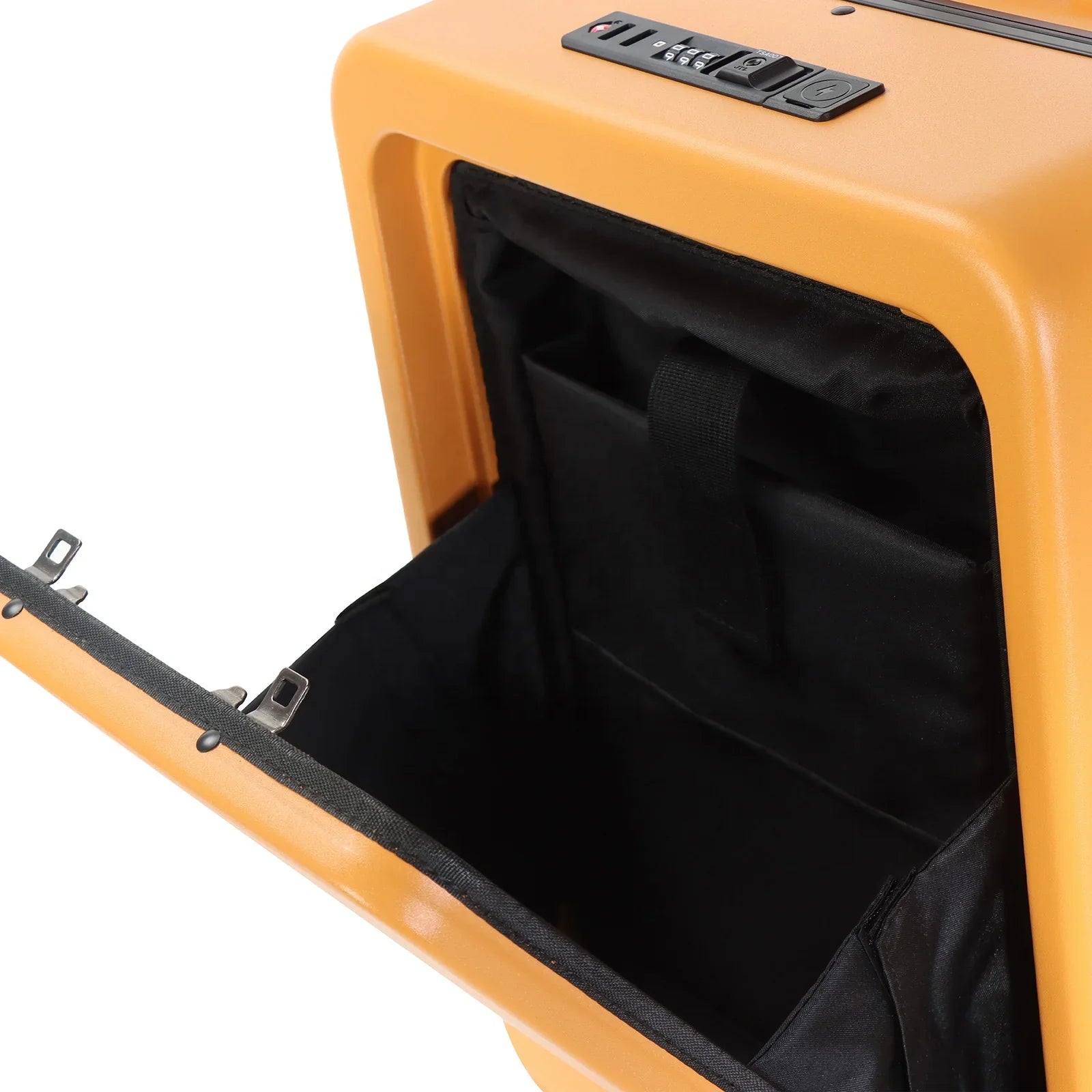 KTX-535827 4-Wheel Hard Shell Carry-On Suitcase with Front Pocket and Aluminium Frame for Travel