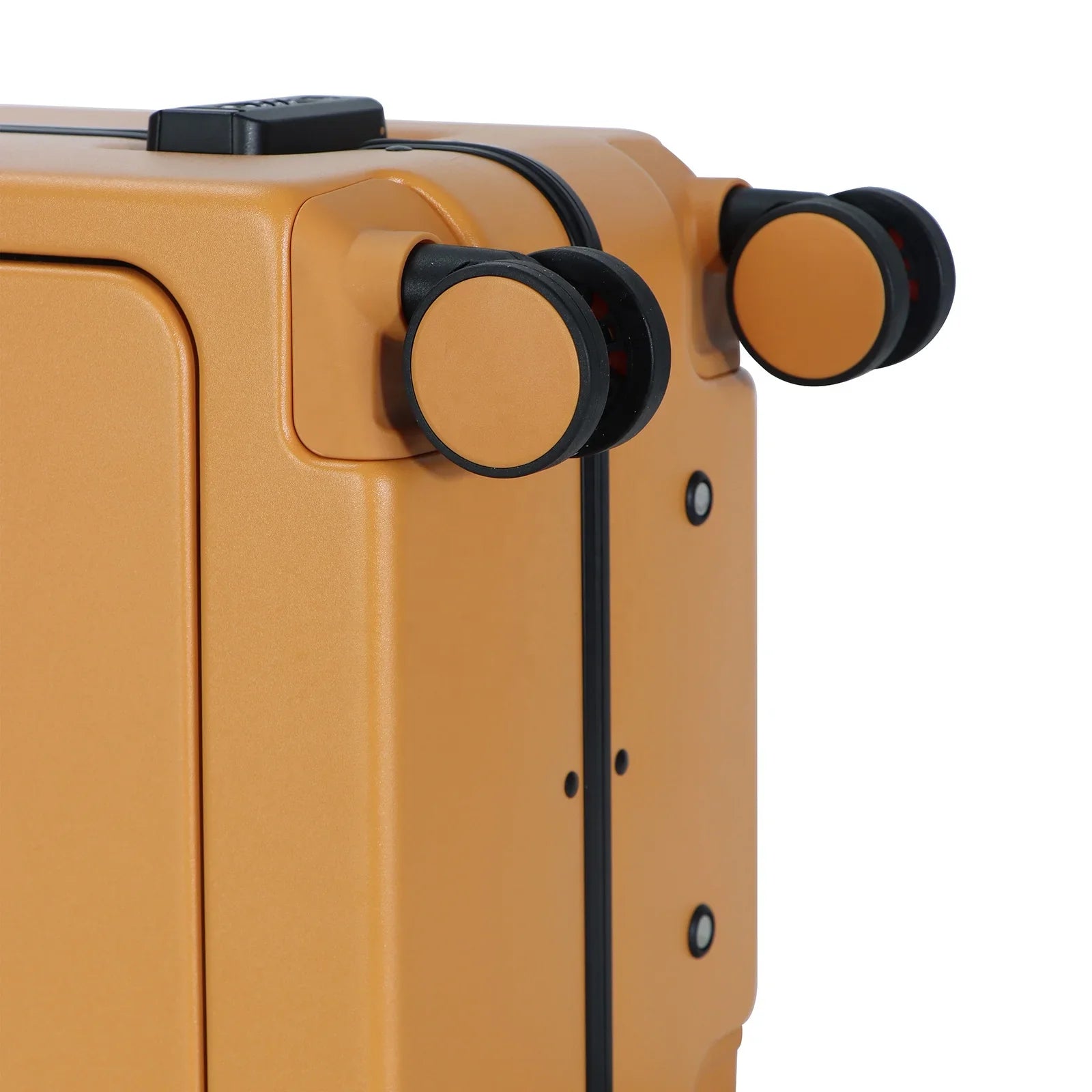 KTX-535827 4-Wheel Hard Shell Carry-On Suitcase with Front Pocket and Aluminium Frame for Travel