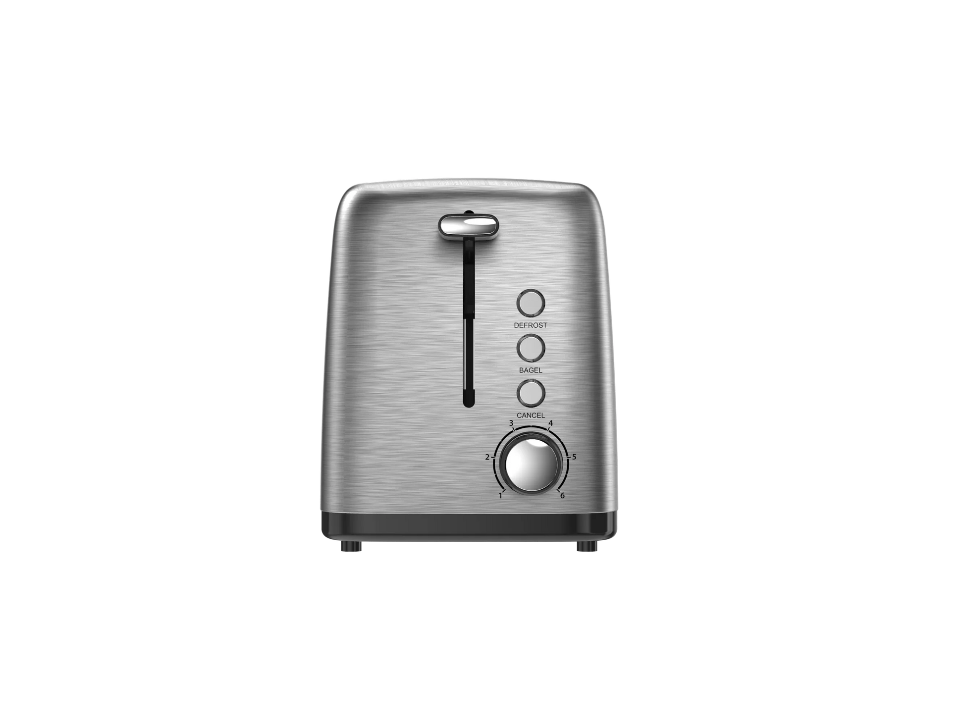 KTX-763411 Stainless Steel 2-Slice Automatic Pop-up Toaster for Home Kitchen Use