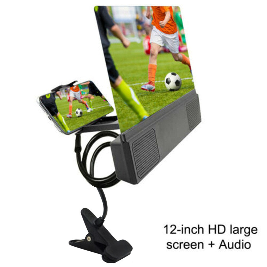 KTX-426771 Mobile Phone Screen Amplifier with Audio Support and Adjustable Stand