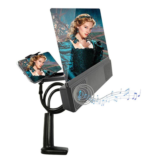 KTX-426771 Mobile Phone Screen Amplifier with Audio Support and Adjustable Stand