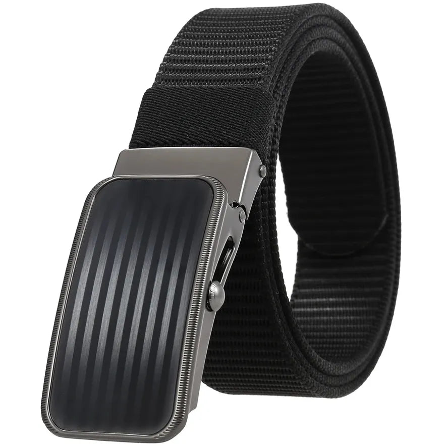 KTX-765523 Men's Nylon Braided Roller Buckle Belt - Adjustable & Durable Design