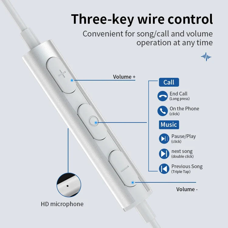 KTX-295763 Wired In-Ear Magnetic Earphones with 3.5mm Jack for Mobile Devices