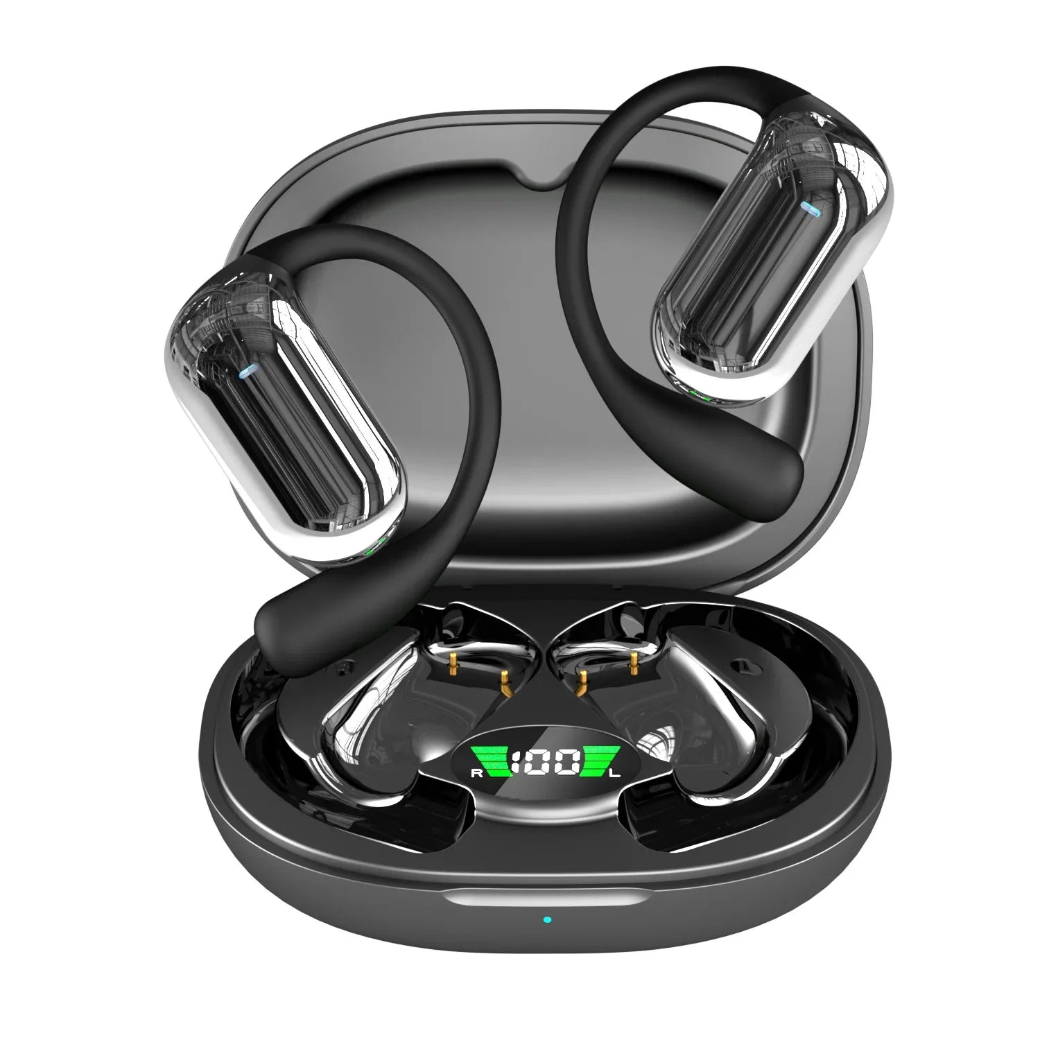 KTX-821459 Wireless Sport Headset with Noise Reduction and LED Display for Active Lifestyles