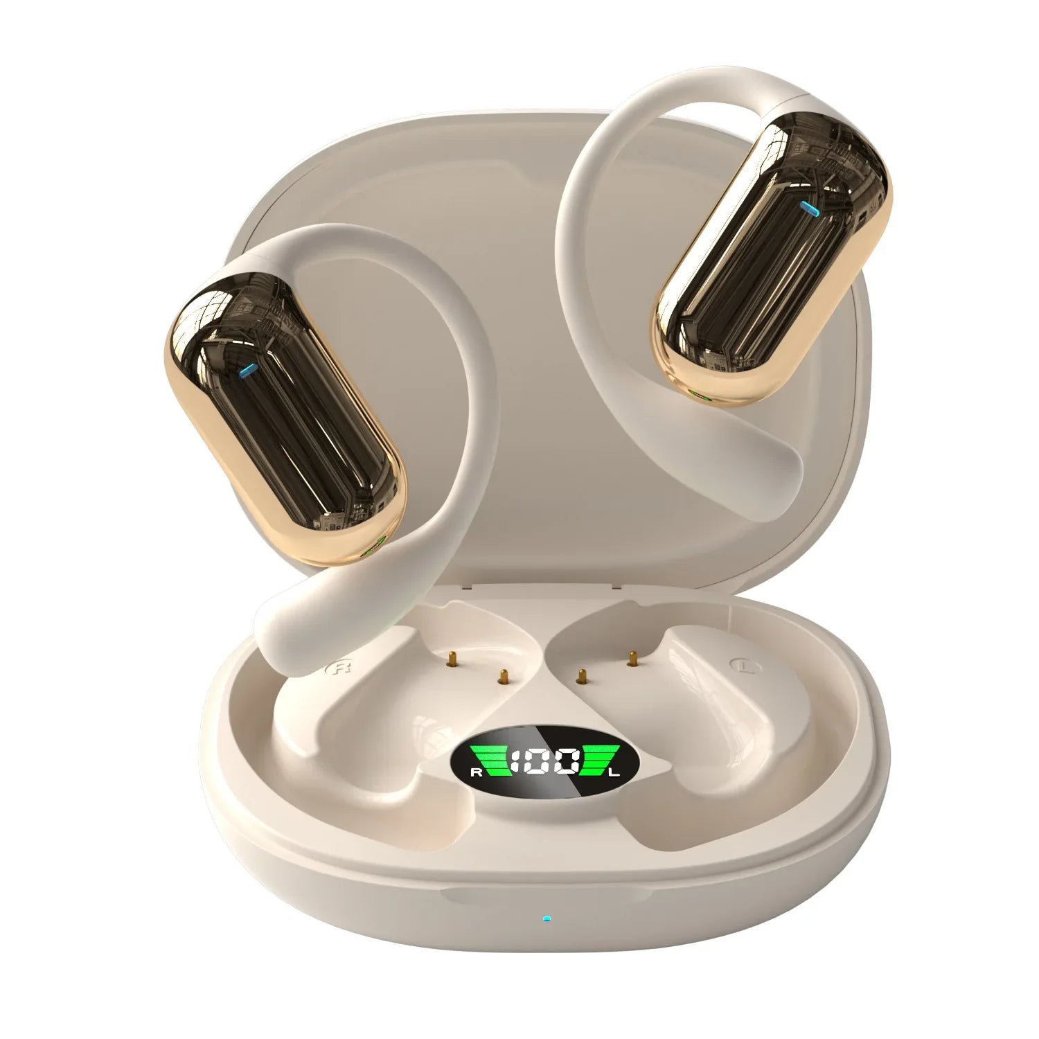 KTX-821459 Wireless Sport Headset with Noise Reduction and LED Display for Active Lifestyles