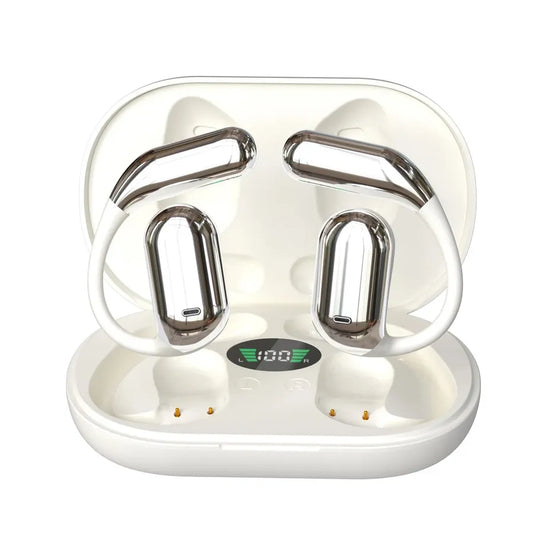 KTX-575123 Wireless Bluetooth Sports Headset with LED Battery Indicator - Long Endurance, Ear-Hanging Design, Blue Color