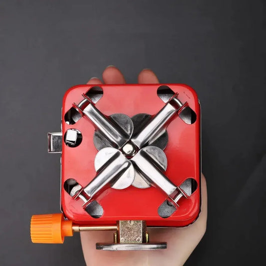 KTX-500883 Portable Folding Mini One Burner Gas Stove for Travel, Camping and Picnics
