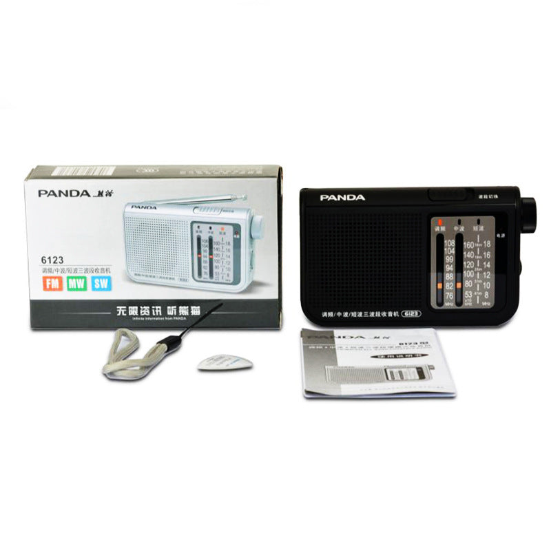 KTX-331411 Medium Wave and Short Wave Radio with Lithium Battery and Headphones - Compact and Portable Design