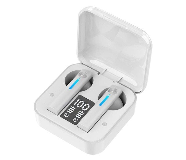 KTX-443219 Wireless Bluetooth Earbuds with Dual Connectivity, Call & Voice Control, Battery Display - Available in Black, White, Pink