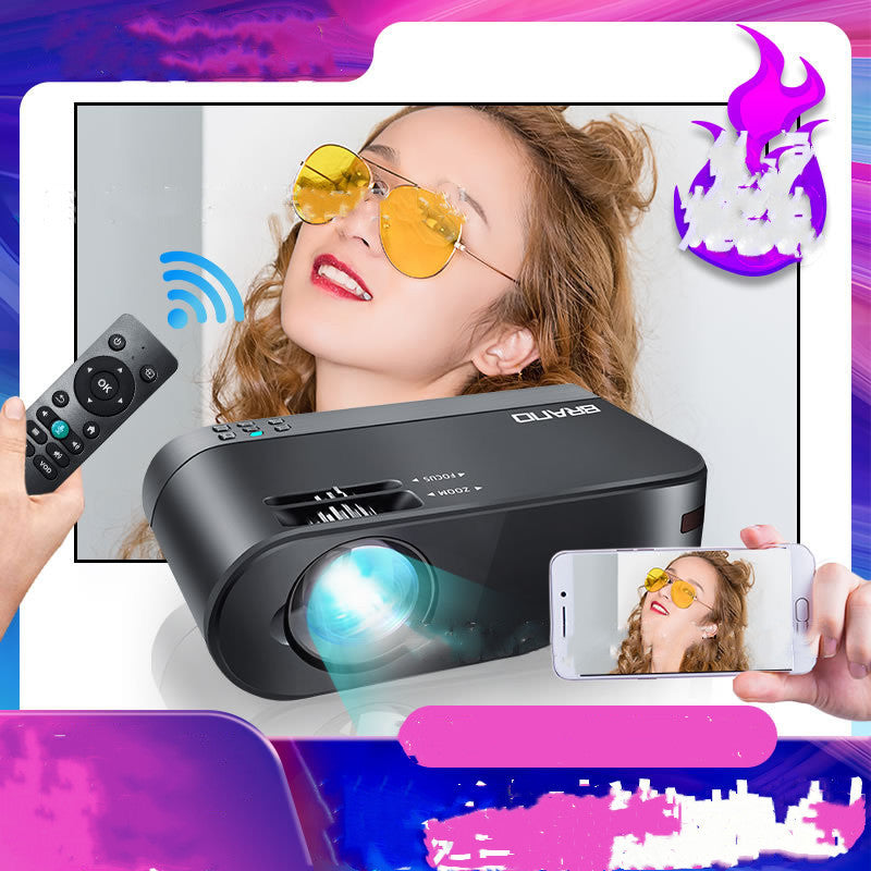 KTX-798419 Smart Wireless Screen Projector with AI Voice Control and 8K Blu-ray Lens