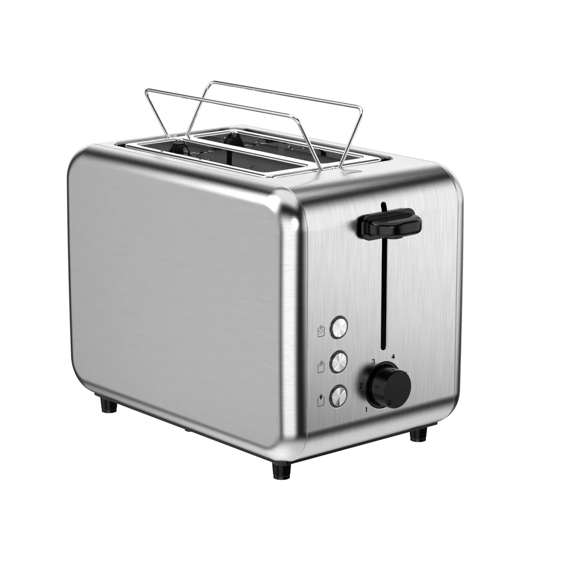 KTX-206355 Customisable Retro 2-Slice Toaster with Defrost, Reheat, and Cancel Functions