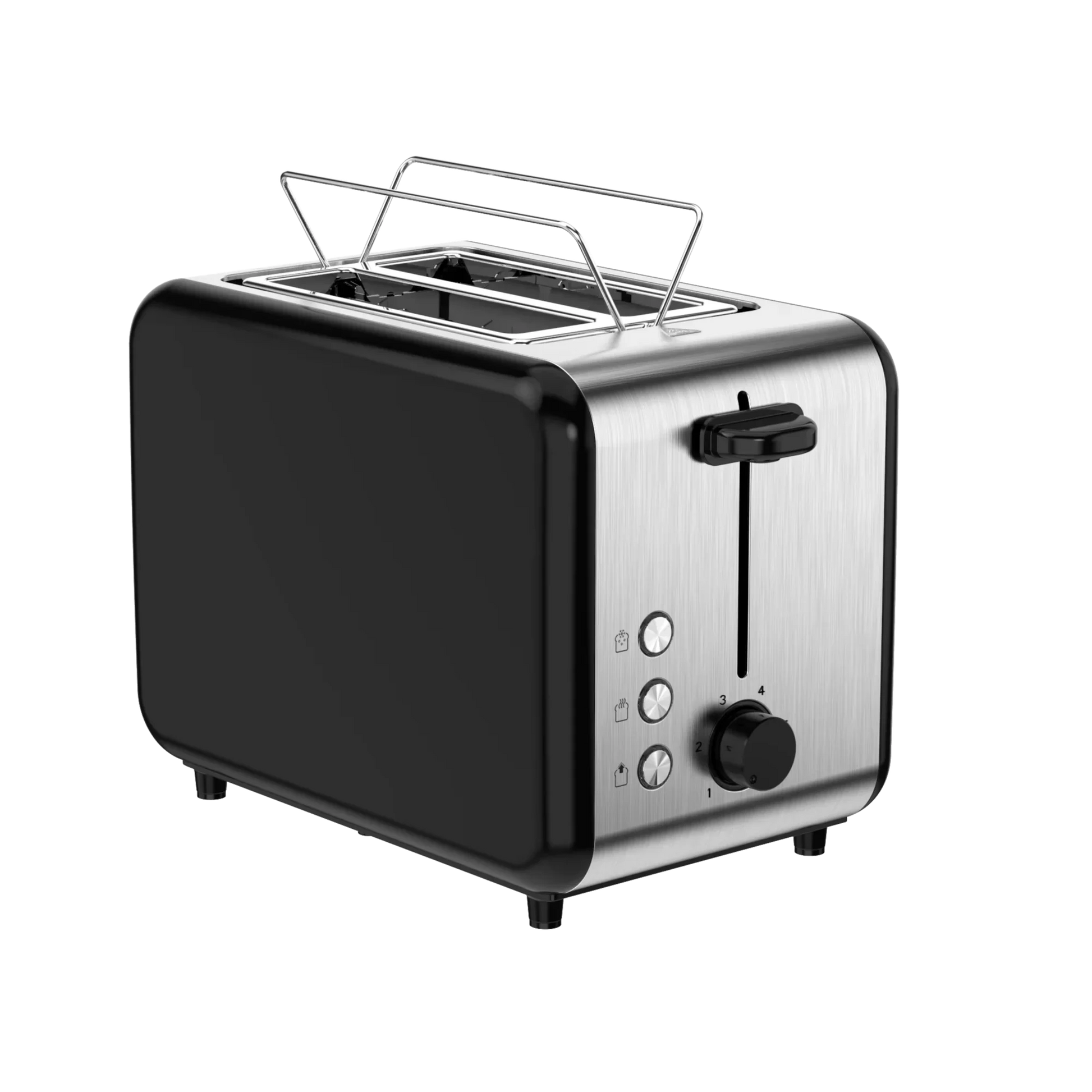 KTX-206355 Customisable Retro 2-Slice Toaster with Defrost, Reheat, and Cancel Functions