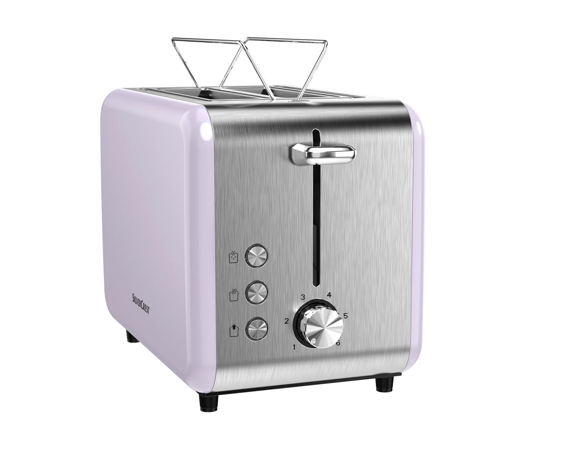 KTX-206355 Customisable Retro 2-Slice Toaster with Defrost, Reheat, and Cancel Functions