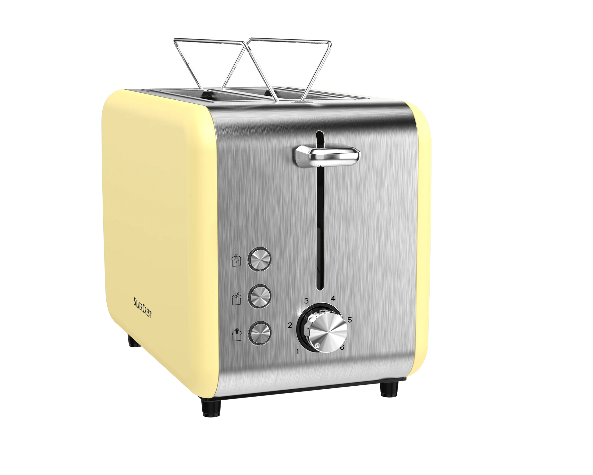 KTX-206355 Customisable Retro 2-Slice Toaster with Defrost, Reheat, and Cancel Functions