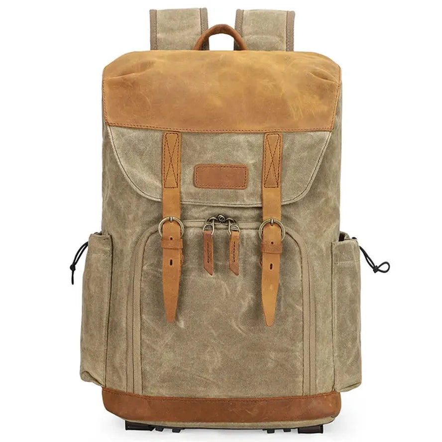 KTX-597395 Waterproof Canvas SLR Camera Hiking Backpack for Outdoor Photography
