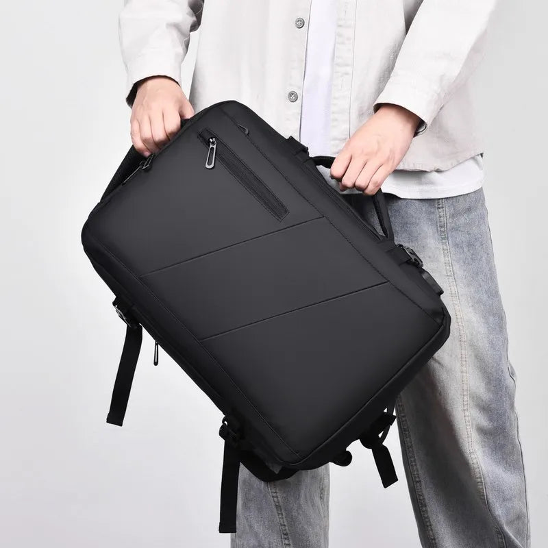 KTX-838483 Versatile Waterproof USB Nylon Backpack for 15.6 Inch Laptops